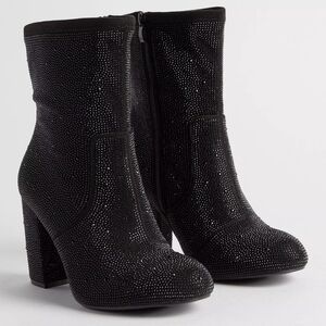 Torrid Rhinestone stretch booties